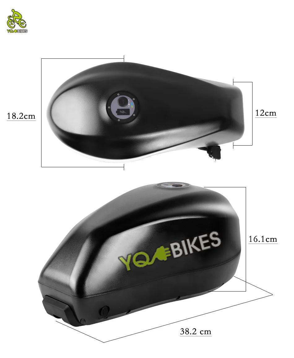 YQEBIKES большой емкости Ebike 48 В литий ионные батареи 24 в 36 электрический велосипед 10 Ач 15 20 30 батарея для