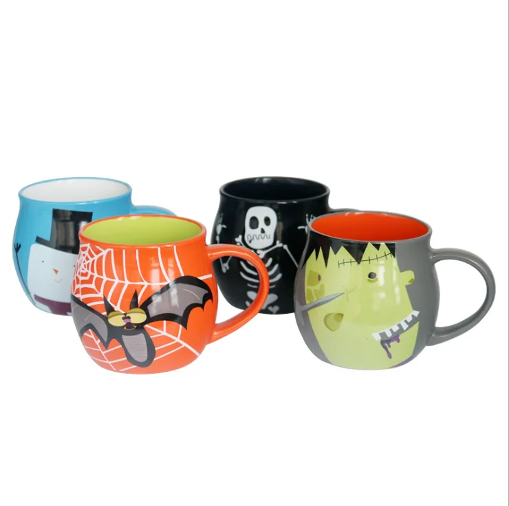 2019 High Quality 11oz Smiley Face Ceramic Gift Mug