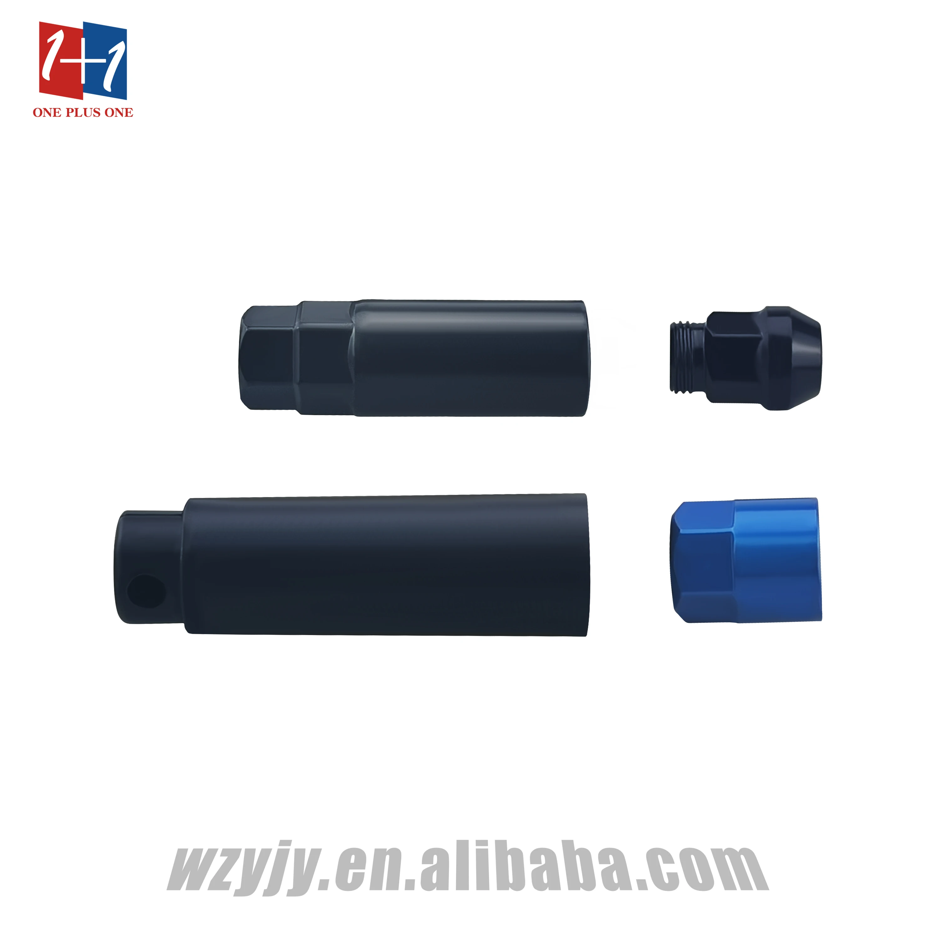 YJY GZ590 HEX19  35 MM M12X1.5  Two-in-one hub nut  Tires Colorful Racing Car Wheel  Nuts