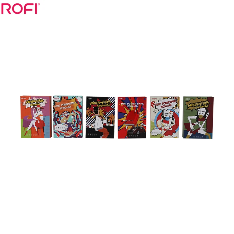 New Product Mini Power Bank Super Flat Small Portable Ultra Slim Mini Power Bank Charger 10000 Mah