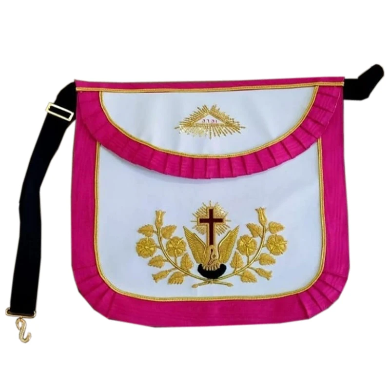 Masonic Past Master Blue Silk Border Apron