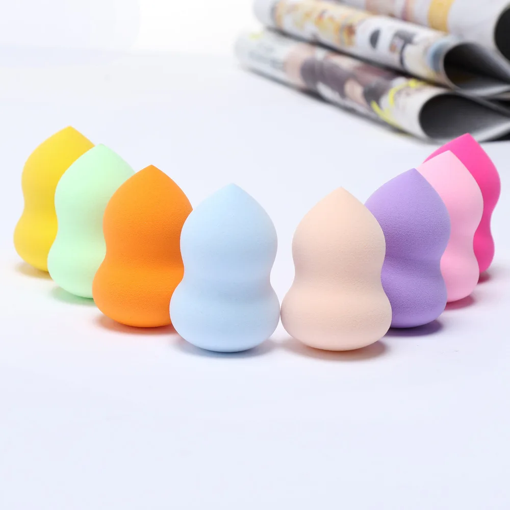 4pcs/pack Cosmetic Egg Powder Puff Box OEM Colorful Organic Beauty Foundation Puff Blender Latex Free Vegan Makeup Sponge Set