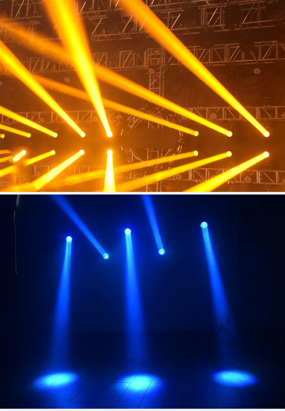 HR Moving Head 60W Beam Lights Lyre RGBW Projector High Brightness LED 60W Spot DMX Lights for Party Club DJ Dance Christmas 90