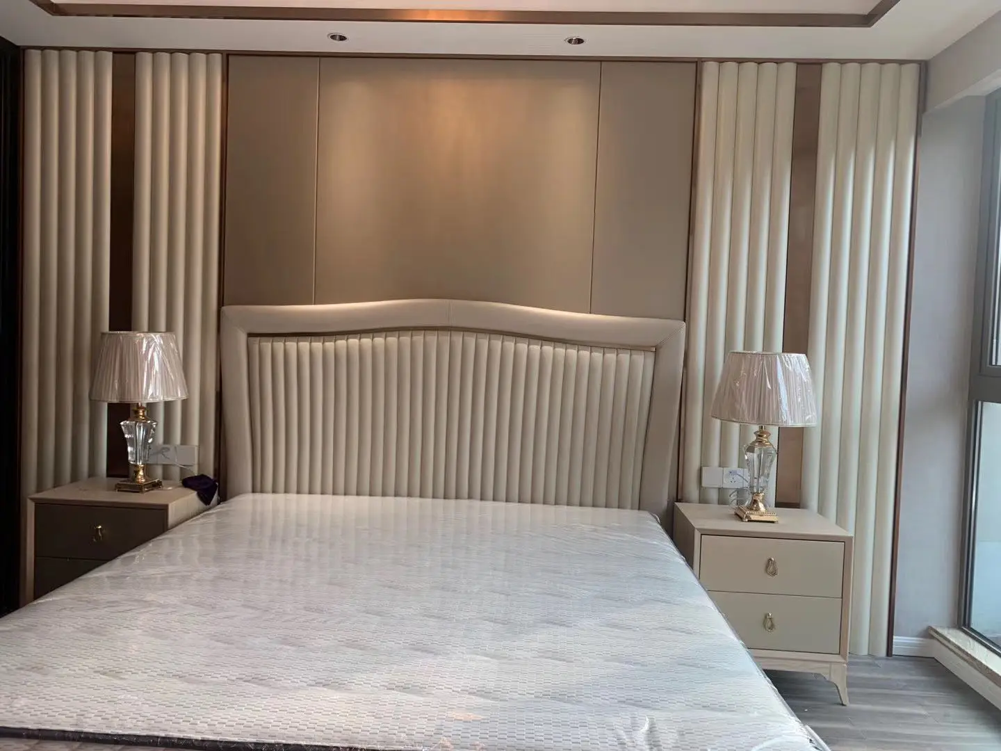 new design Deco Interior Finish PVC Living Room Background Bedroom Art Wall Panels For Hotel