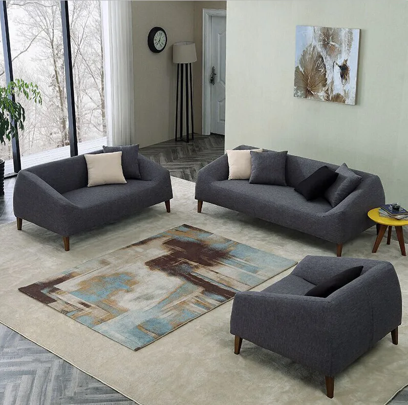 Hot Sell Japanese Style Solid Wood Sofa Set Sectional Couch Living Room Sofa