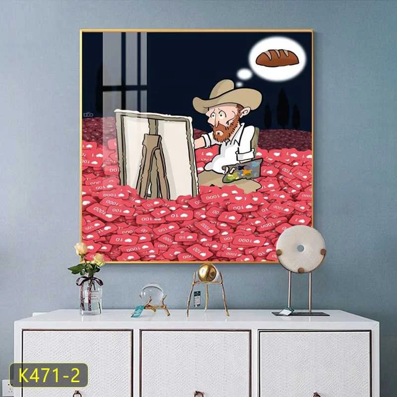 Art print painting living room hotel  wall decoration paintings and wall art classical figure paper still life monalisa painting