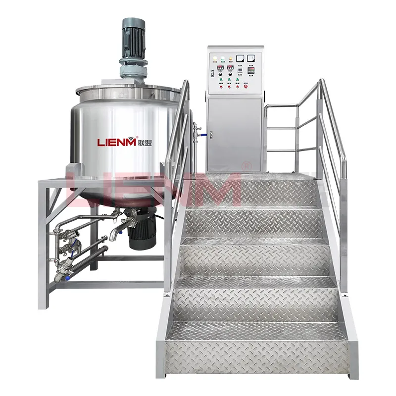 Guangzhou 1000L,2000L,3000L,shampoo making equipment electric heating mixing tank machine mixer blender production line