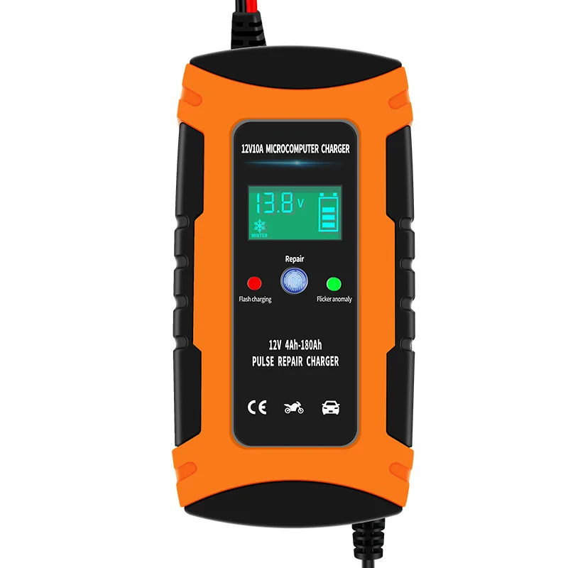 Battery Charger 10-Amp 12V Fully-Automatic Smart Car Battery Charger, Battery Maintainer Trickle Charger, and Battery Desulfator