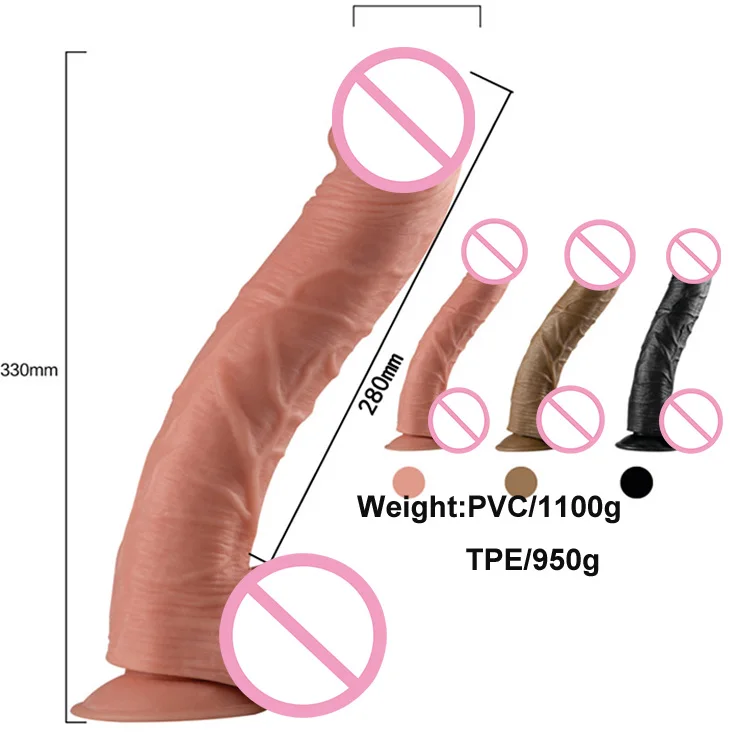 13 inch long  Dildo Huge Dildo Super Big Dildo With Suction Cup Realistic Penis Sextoys Adults For Women