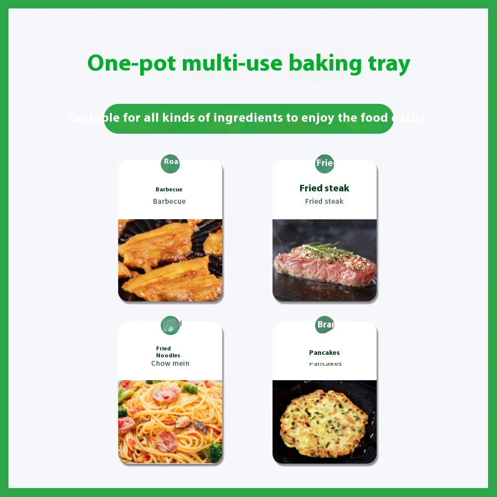 Korea Barbecue Round Frying Pan Grill Camping Outdoor Cookware Non Stick Cast Iron Bbq Grill Pan