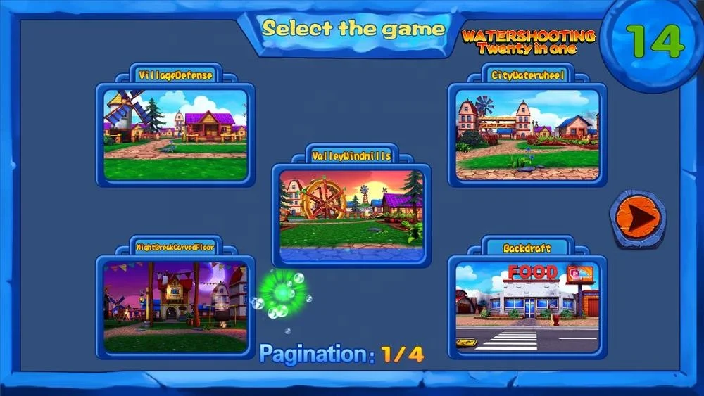 Hot water shooting game ticket redemption game video game for sales