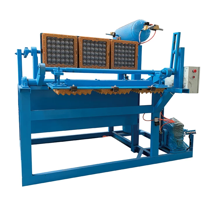 Small manual paper pulp moulding egg tray making machine for egg dish