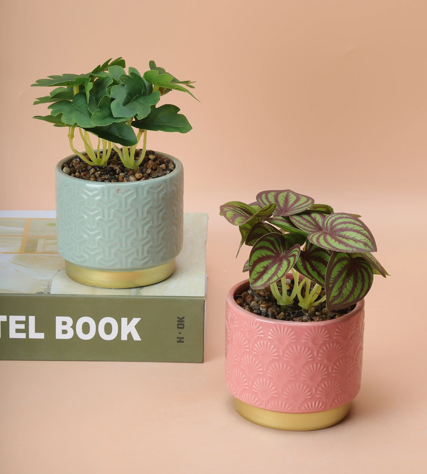 Hot selling indoor balcony courtyard garden  ceramic flower pots planters ceramic pots for plants