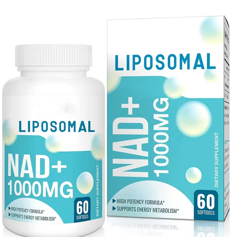 Hot sale OEM Liposomal NAD+ Supplement 1000 mg Aging Defense, Brain Function Nicotinamide Adenine Dinucleotide