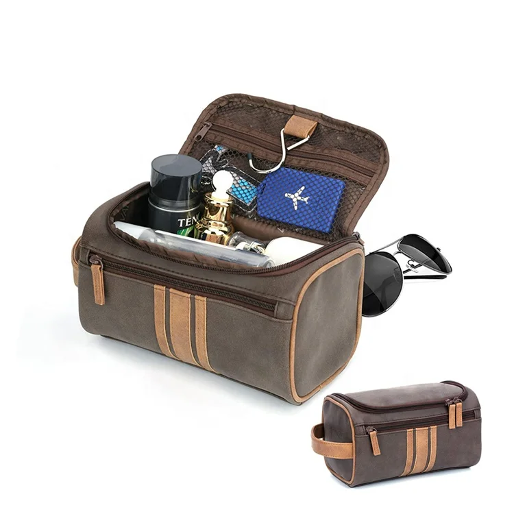 Men Toiletry Pouch Travel Toiletry Bag Hanging Dopp Kit for Men Water Resistant Shaving Bag