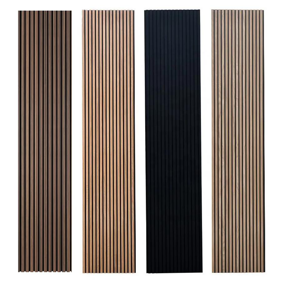 Cheap Price Noise Reduction Soundproof Akupanel Wooden Timber Acoustic Slat Panel Panel Acoustic