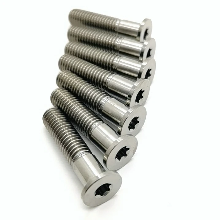 custom M6 Color Titanium Allen Torx Hex Screw Bolt M3 M5 M6 Flat Countersunk Motorcycle Titanium Screw bolts fasteners