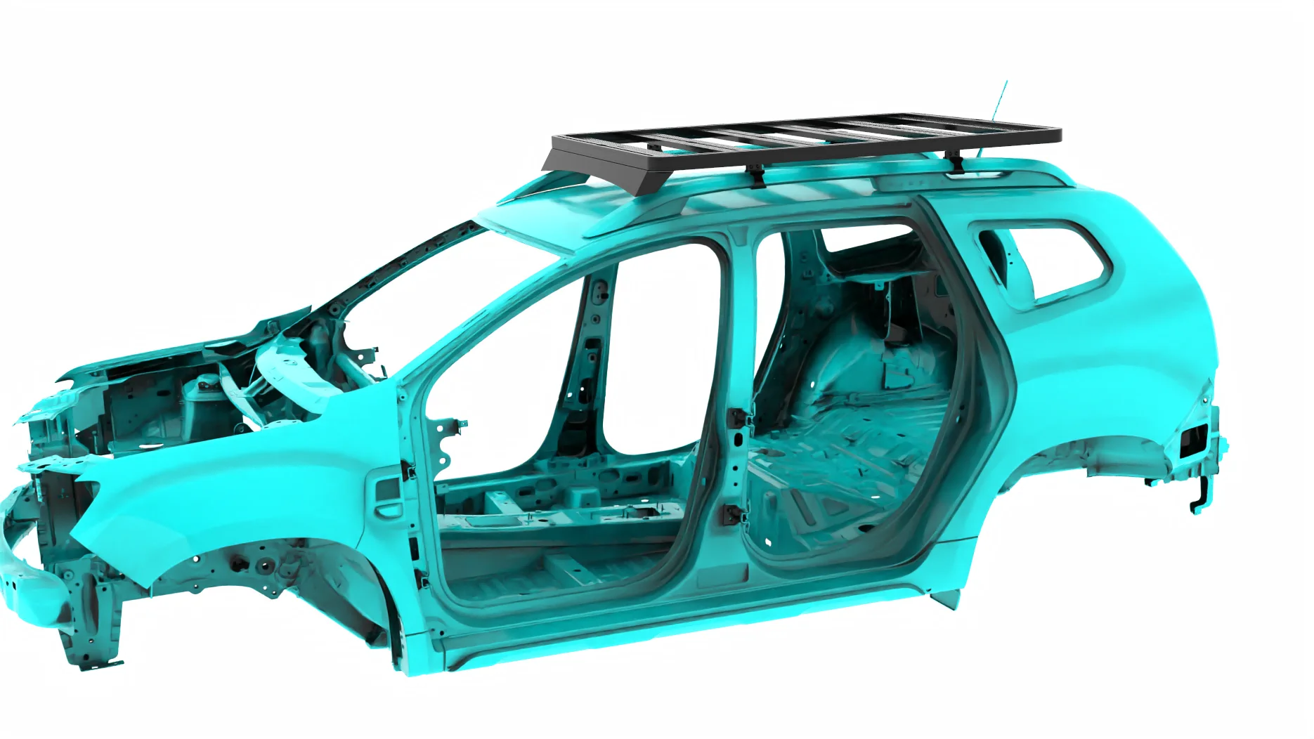 Aluminum Alloy Heavy-duty Roof Rack Mounting Kit Custom Car Roof Rack on Gutter Mount Car Roof Racks van for Discovery II