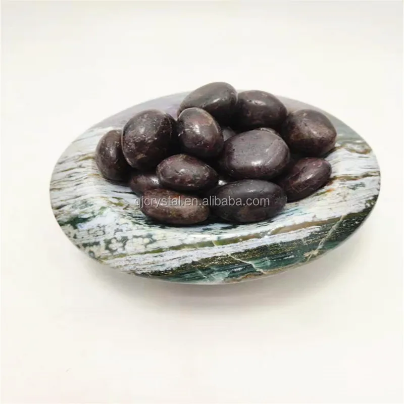 Wholesale Natural Garnet Crystal Raw Tumbled Stone Rough Stone Macadam Gravel Garnet crystal Palm for Raw material