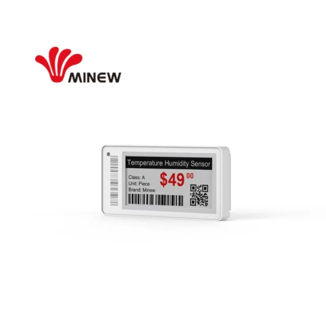 Minew Bluetooth Etiqueta Electronica 2.13 Inch Esl Digital Labels Ble 5.0 E Ink Price Tag