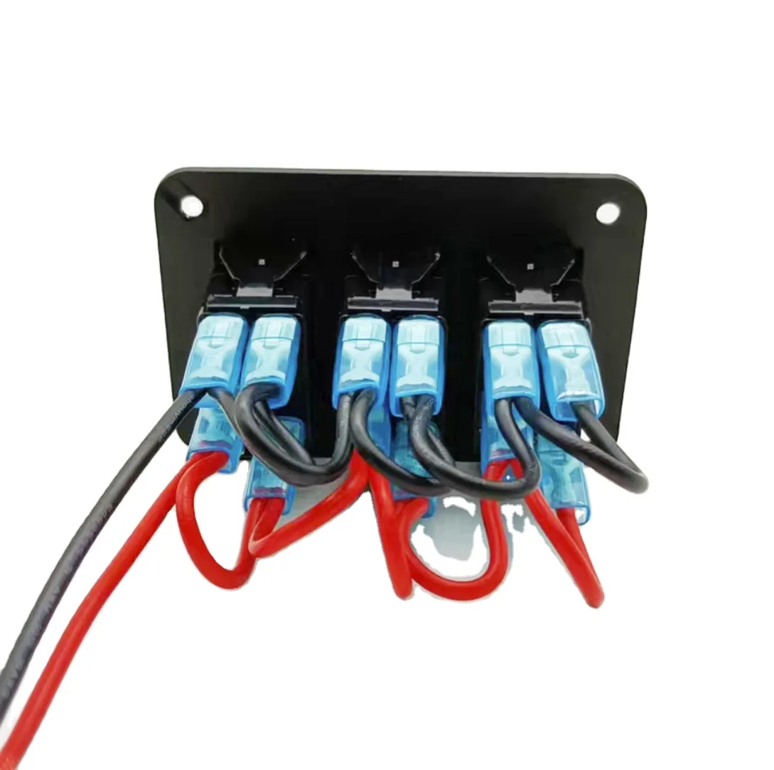 RV Boat Panel Switch 3 Gang Panel Switch 5P for Boat Refitted Vehicle RV SUV ATV