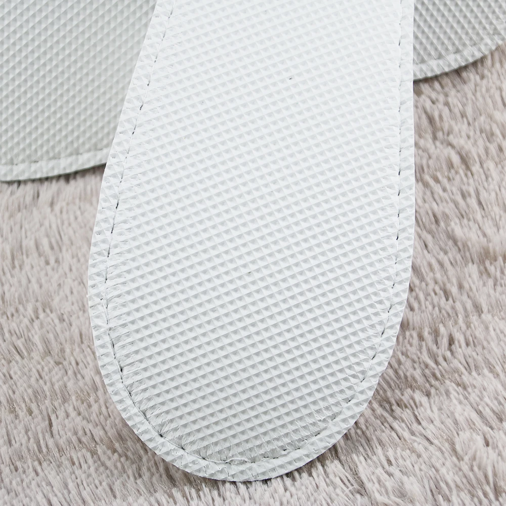 
disposable customized logo waffle hotel slippers 