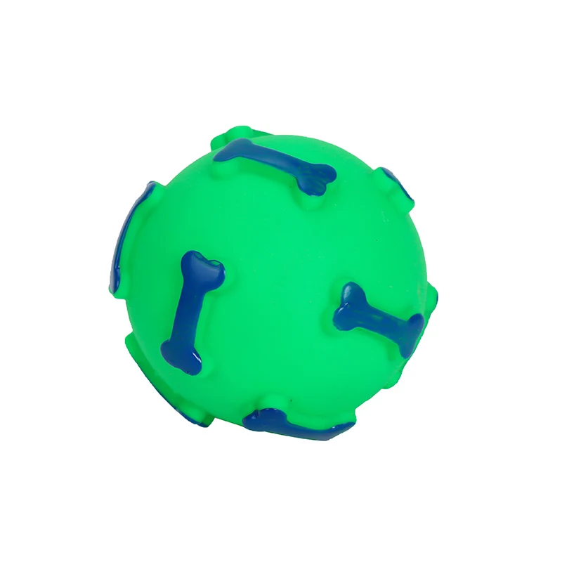 Interactive Durable Dig And Puppy Toy TPR Bone Ball Pet Sound Toy Molar Teeth Cleaning Pet Dog Toy