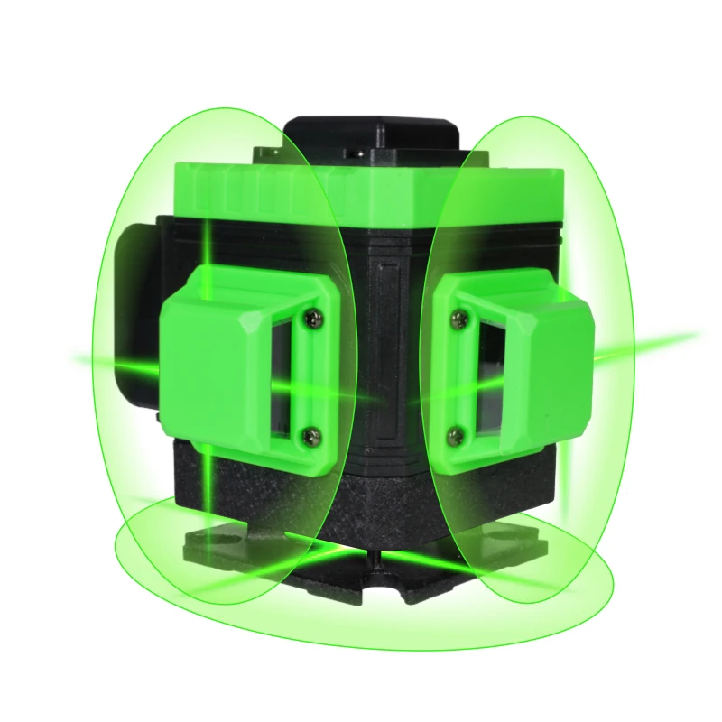 12 lines laser leveling tool automatic floor self leveling green cross bean 360 laser level 3d rotary