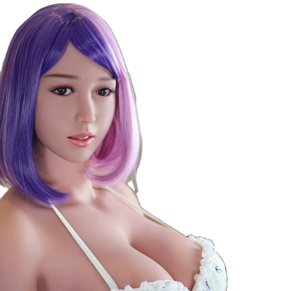 
165cm Amazing Purple Wig Artificial Elegant Ladies Huge Breast Best Silicone Life Size Sex Doll for Men 