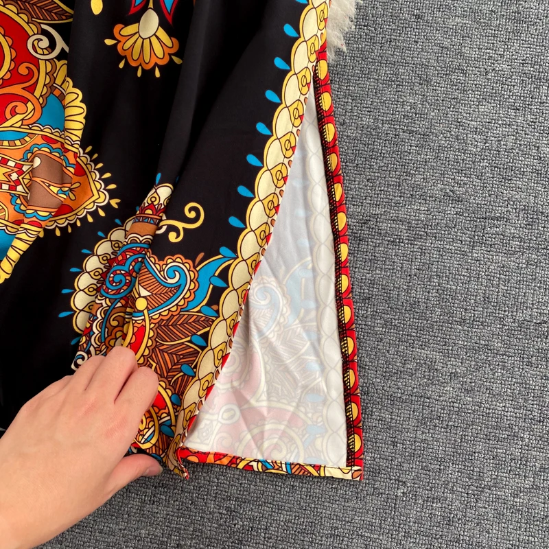 
2020 Europe and the United States new lapel single-breasted long dress with belt Long Maxi Dress Inspiration Women Maxi Dress 