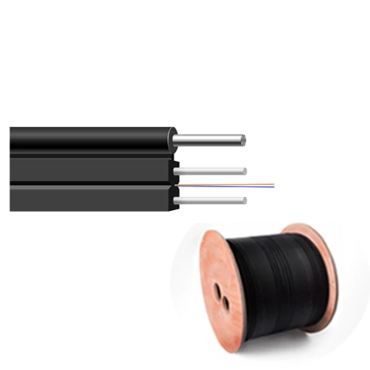 Hanxin China supplier Excellent Quality Self Supporting Aerial Fiber Optic Cable 1 2 4 Core FTTH Drop