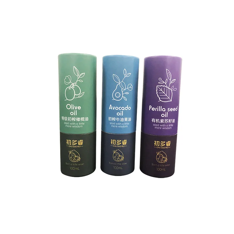 Customized Size Biodegradable Cardboard Paper Tube for Food Round Cosmetic Cylinder Packaging Recyclable Paper Can