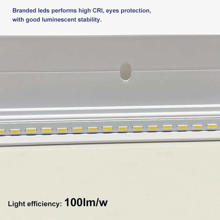 High Effect RA80 Aluminum PMMA Cover Suspension Ceiling Surface 30w 36w 40w 72w Square Led Backlit Panel Lamp