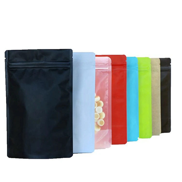 Resealable Zipper Food Packaging Bags Stand Up Pouch Custom Spice Powder Packaging Plastic Bag