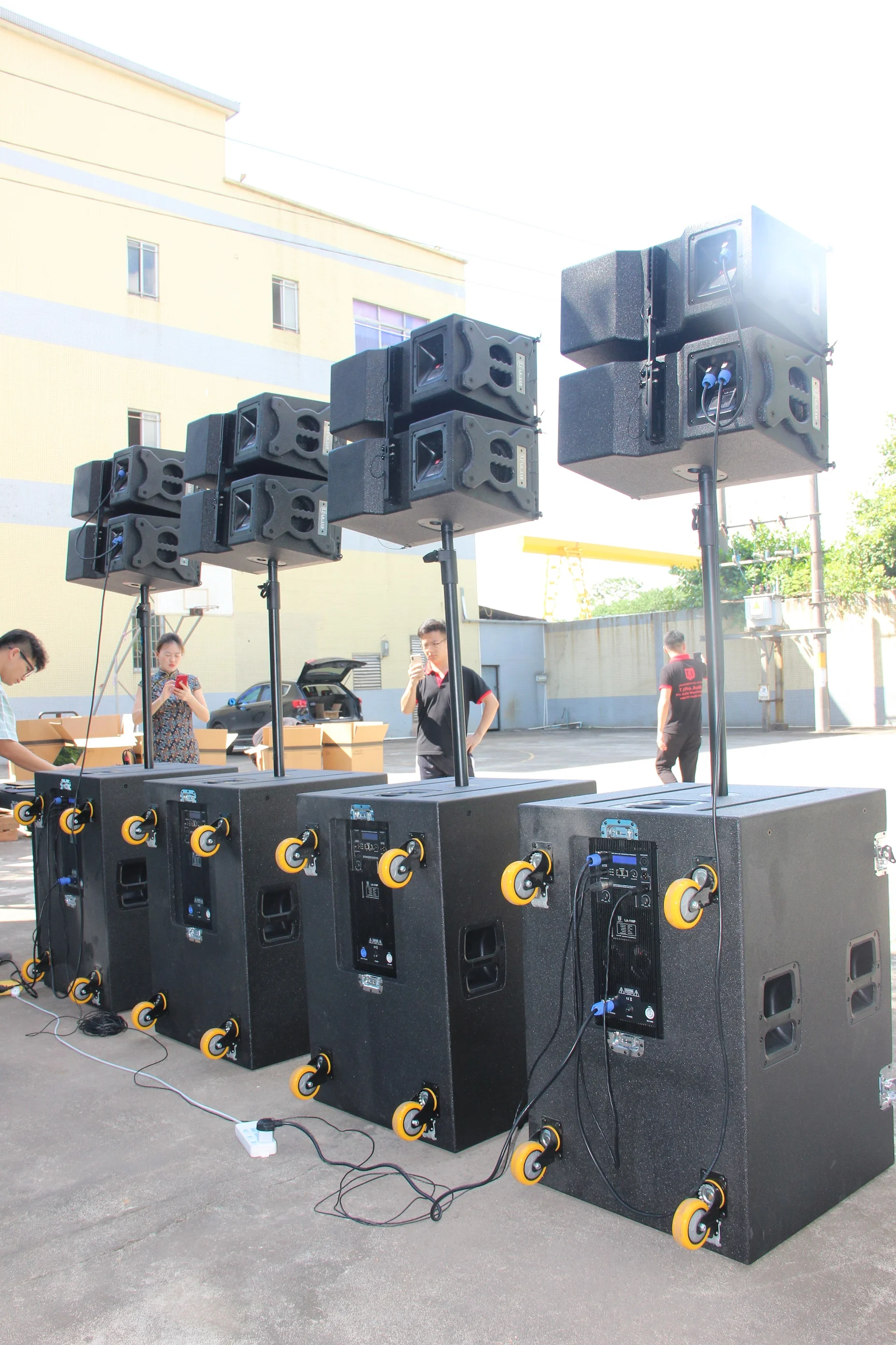 1600 Watts high powerful stage sound equipment single 18 inch waterproof active line array subwoofer sub-bass speaker