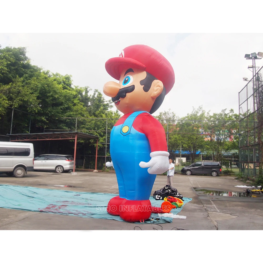 5 meters high advertising big inflatable super mario for promotion from Guangzhou inflatable factory