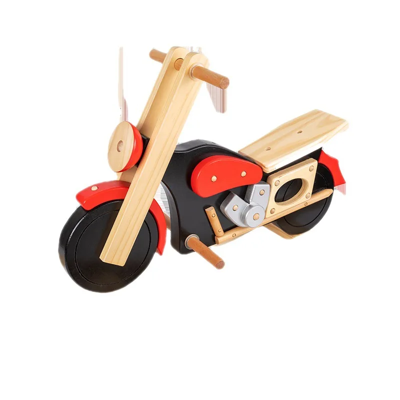 2023 New Design Most popular in Europe Cool Motorcycle Wooden Ride Rocking Toys For Babies