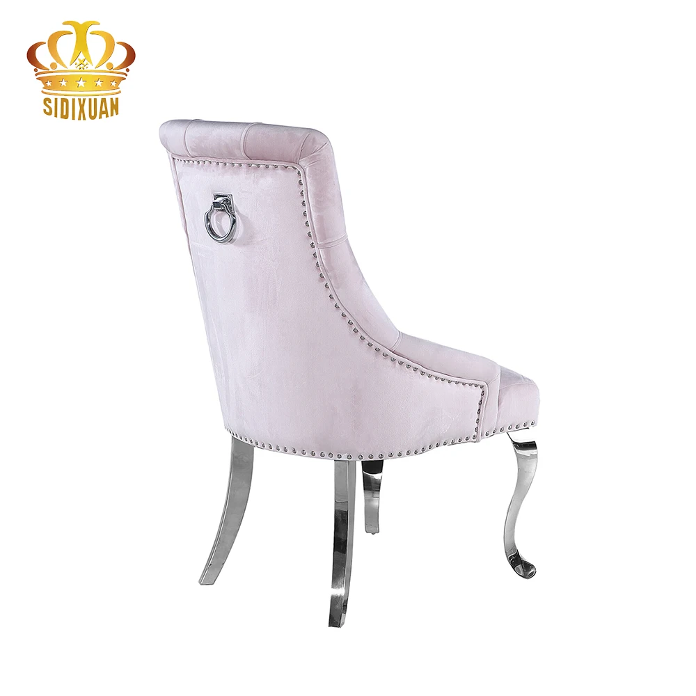 Luxury Modern Velvet Dining Room Set Furniture Table Restaurant Chairs