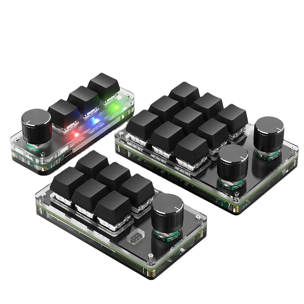 USB клавиатуры Кнопки громкости Ручка программирования макро игровая Hotswap Механическая красный переключатель BT клавиатура 9