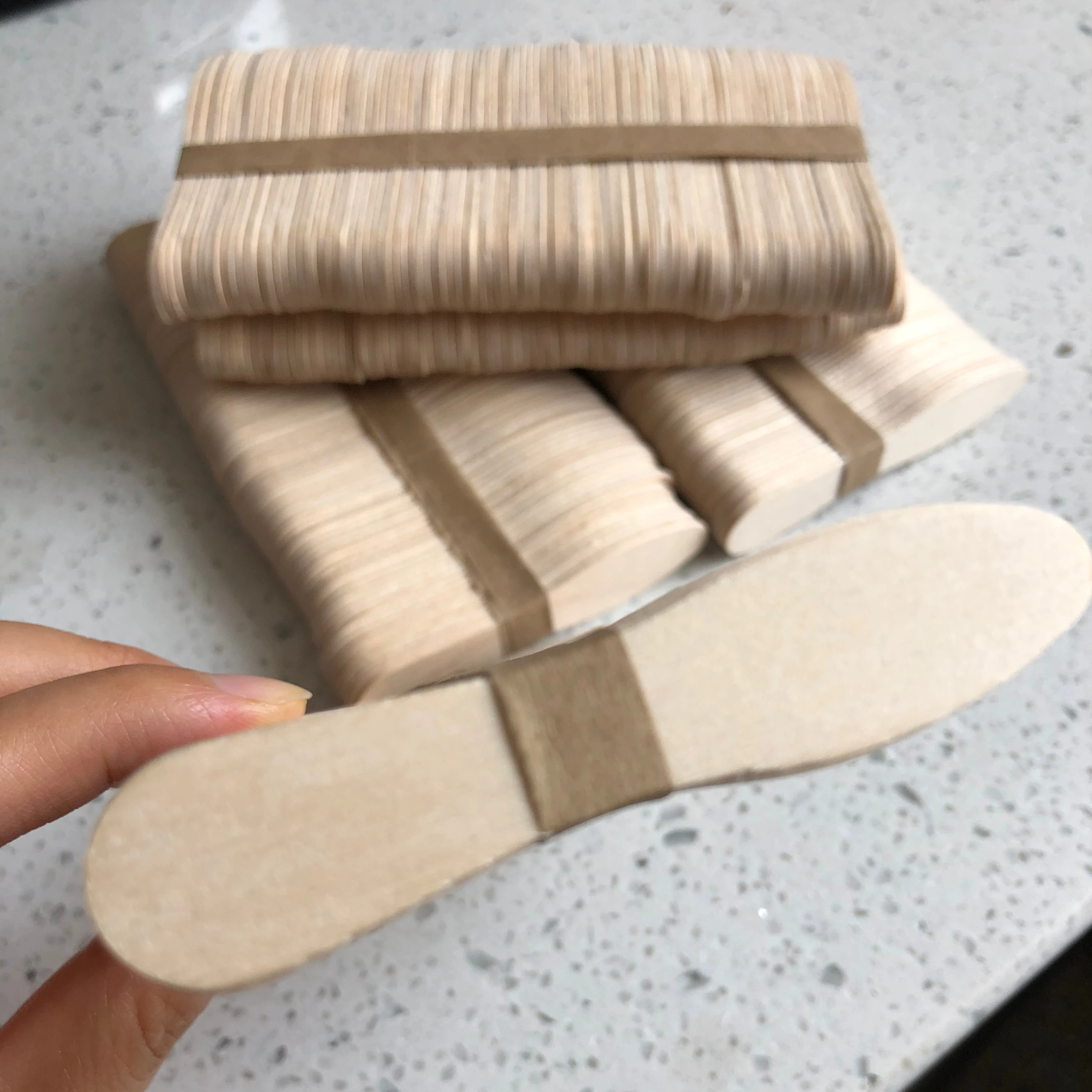 ice cream spoon/stick customize logo 50pcs/bundle 10,000pcs/carton A/B grade factory price