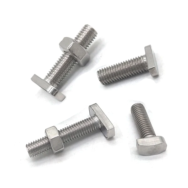 In Stock JIS 1166 Stainless Steel T Bolt SS304 SS316 T head Bolt For Solar Mounting System