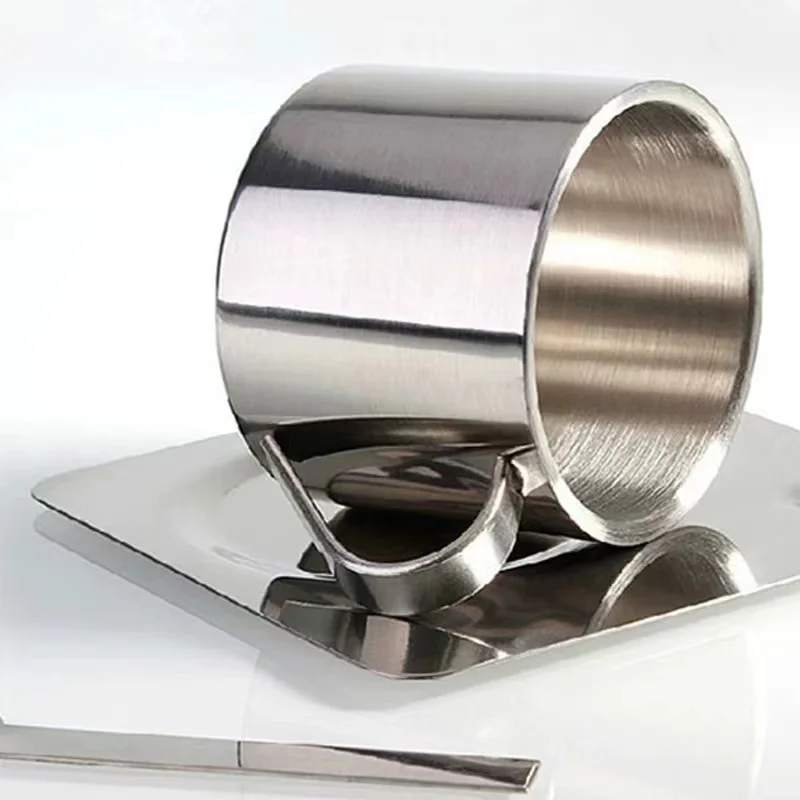 Wholesale Gold Luxury Espresso Cappuccino Double Wall Stainless Steel Drinking Cups and Saucers Coffee Cups with Saucer Spoon
