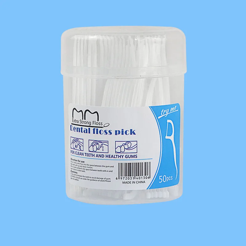Промо, легко заправляемая зубная палочка, Полиэтиленовая нить, зубная нить, держатель зубочисток, палочка с длинной ручкой