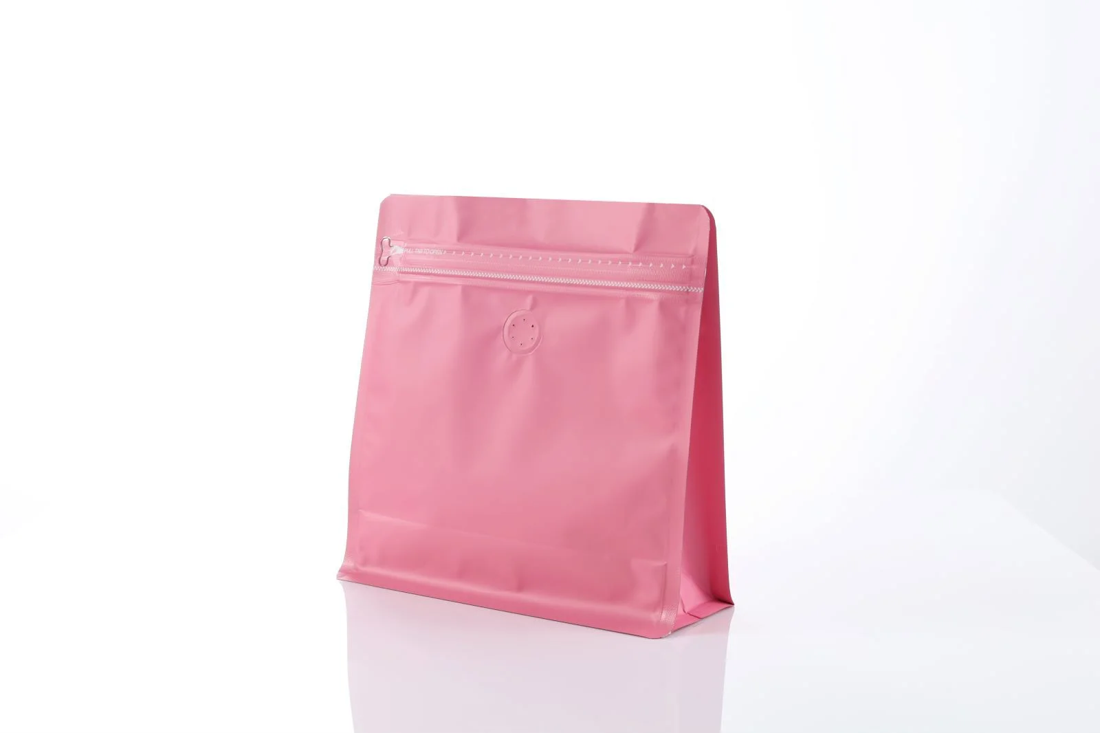 16oz/1 Lb Coffee Bags With Valve Black Plastic Stock Aluminum Foil Flat Bottom Bag Standing Coffee Beans Storage Pouch