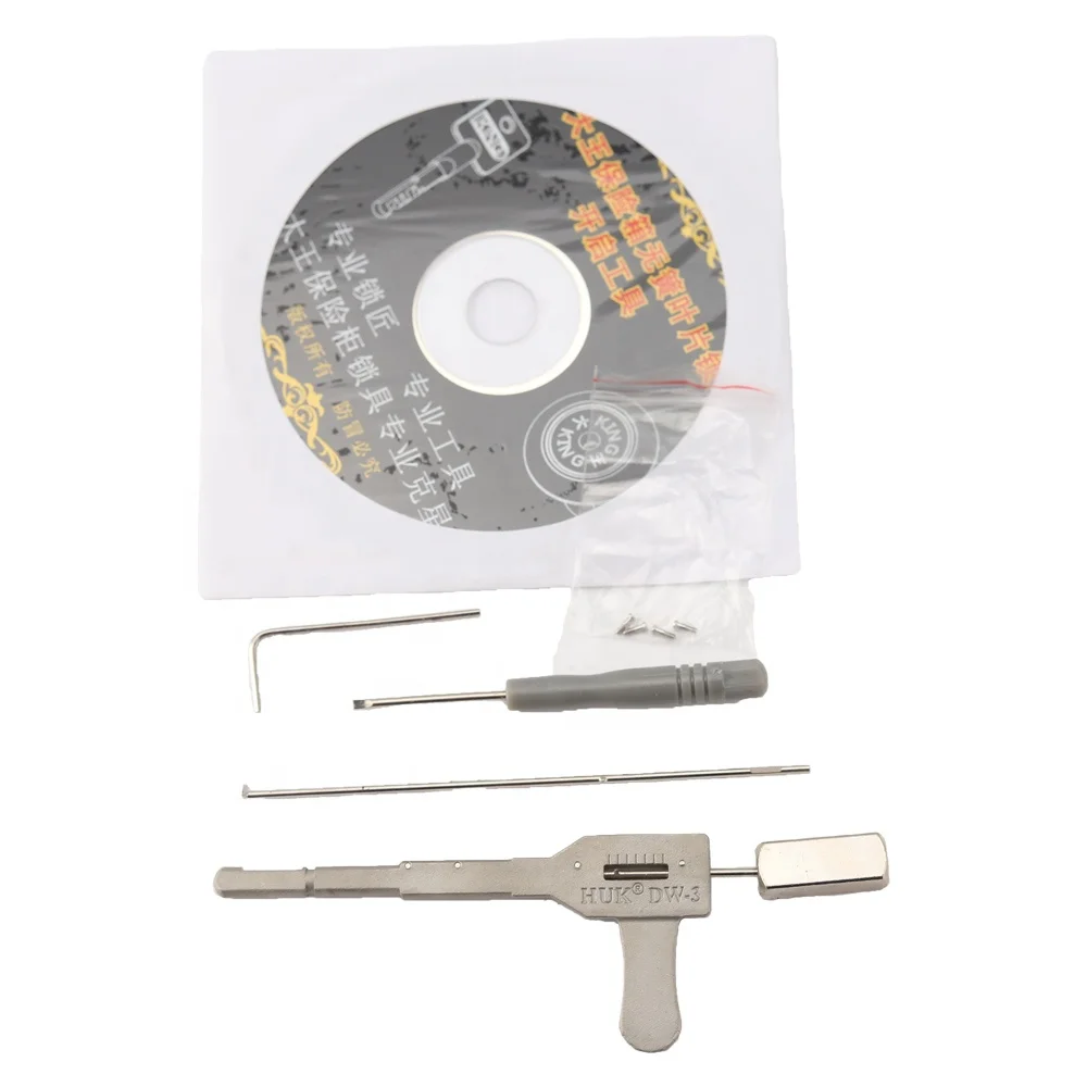 HUK Safe Unreed Blade lock cylinder unlocking practice lock pick set locksmith tools HUK King Safe Unreed Blade Tool