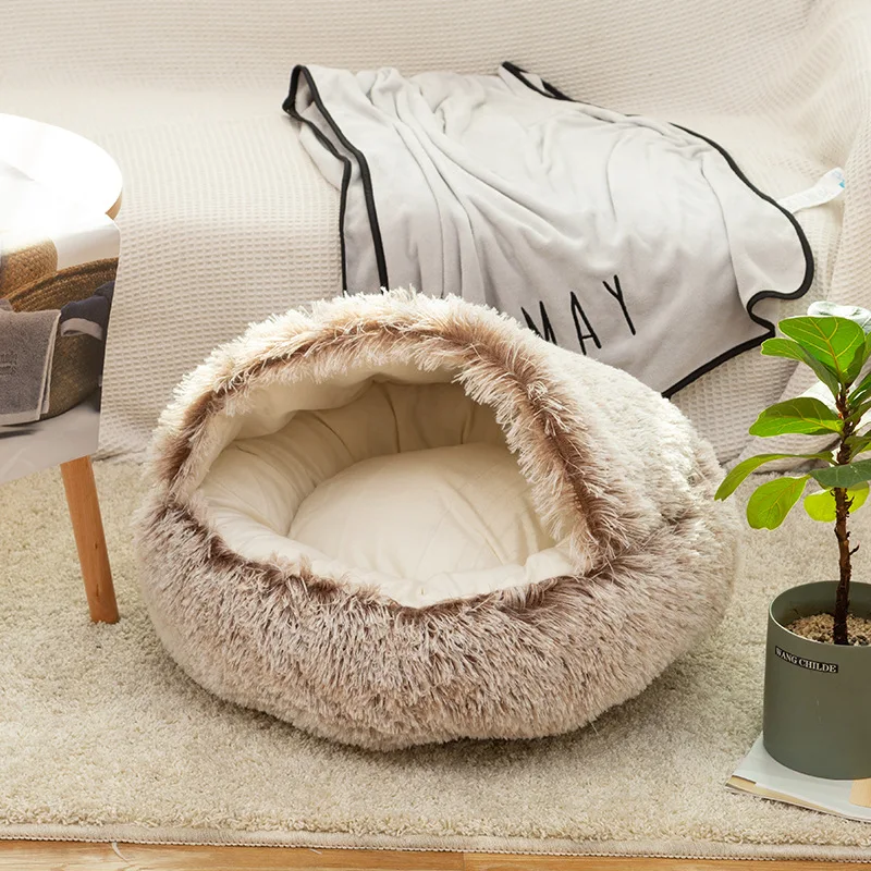 Free Sample Custom Ultra Soft Washable Dog Cushion Cat Bed Pet Beds, Washable Plush Luxury Dog Bed Pillow