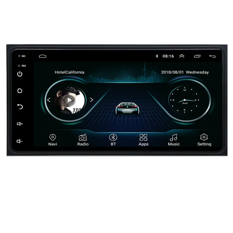 Автомагнитола 2 din, 7 дюймов, GPS, android, BT/WIFI/AUX/USB