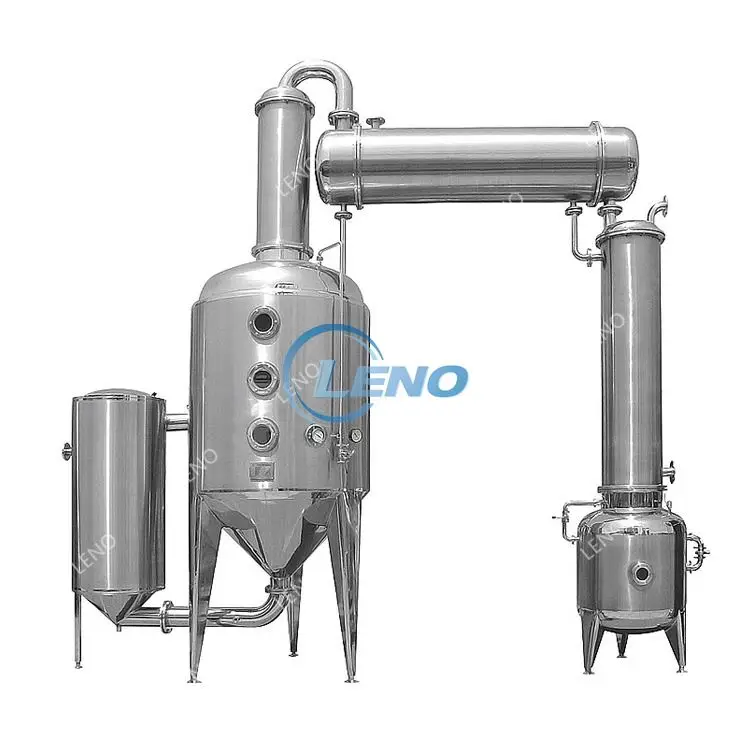 Types Steam / Electric Heating Juice Evaporator For Milk Food Vacuum Concentrator
