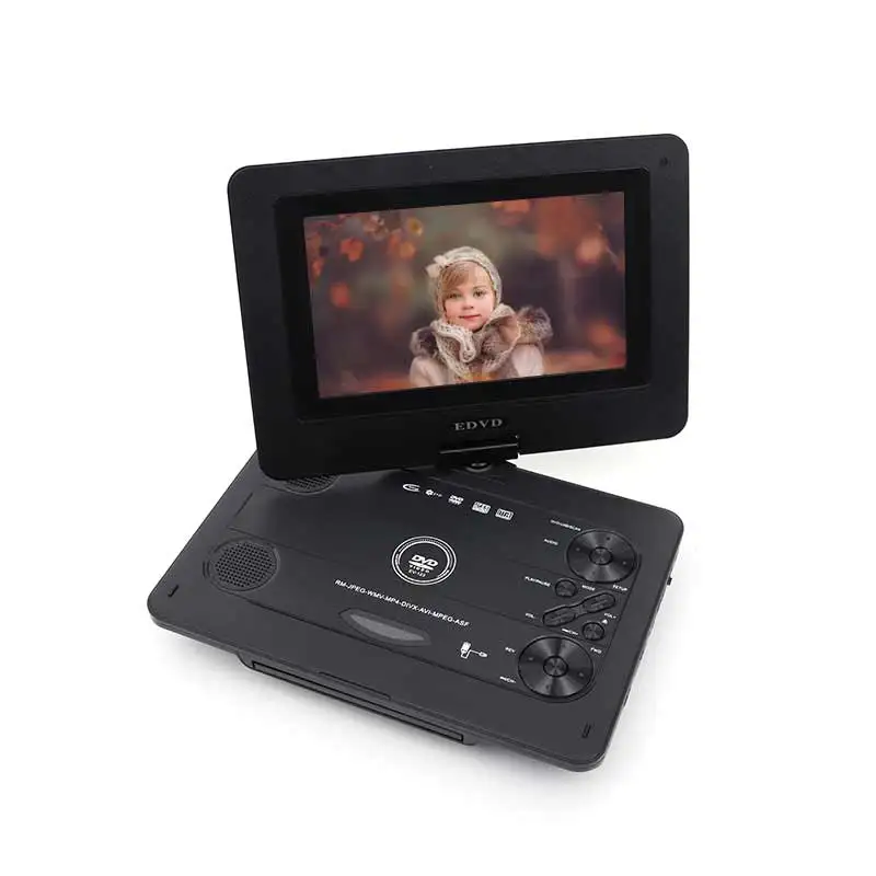 9.5 inch LED Portable TV rechargeable Battery USB Portable DVD Player