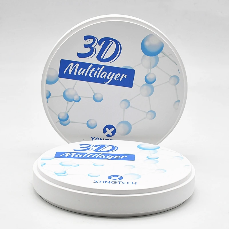 3D multilayer SST preshaded cad/cam dental zirconia block with 16 colors
